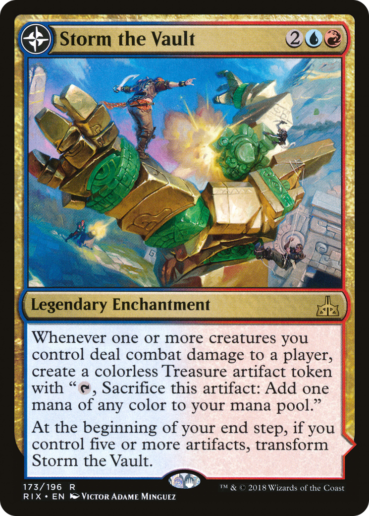 Image of Storm the Vault (RIX-173) - Rivals of Ixalan: (compasslanddfc) Foil