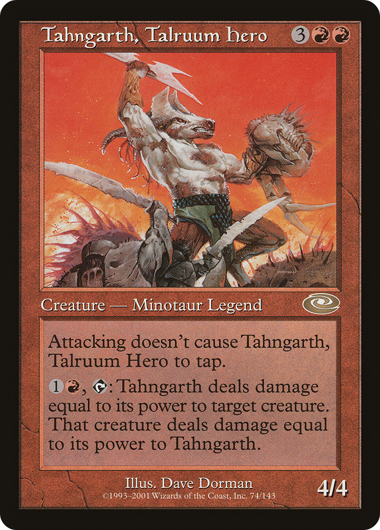 Image of Tahngarth, Talruum Hero (PLS-074) - Planeshift Foil