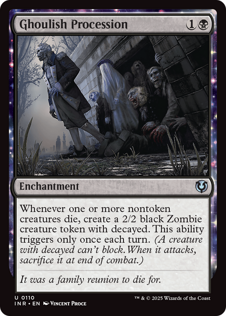 Image of Ghoulish Procession (INR-110) - Innistrad Remastered: (enchantment)
