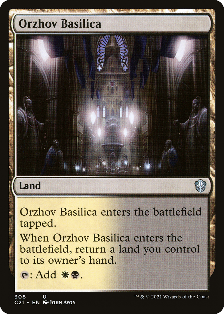 Image of Orzhov Basilica (C21-308) - Commander 2021