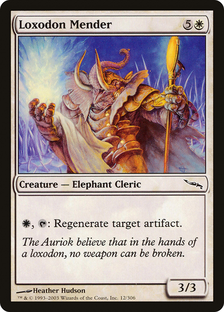 Image of Loxodon Mender (MRD-012) - Mirrodin Foil