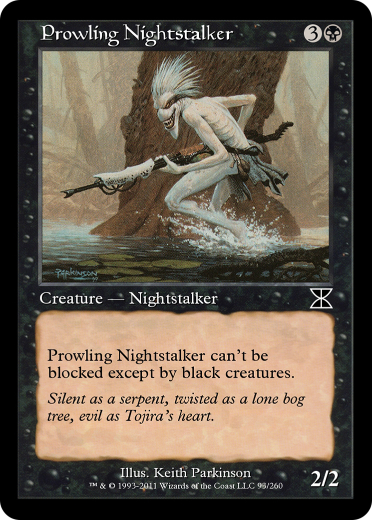 Image of Prowling Nightstalker (ME4-093) - Masters Edition IV Foil