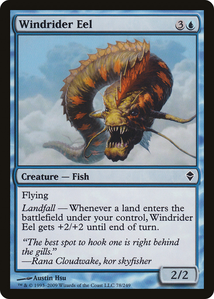 Image of Windrider Eel (ZEN-078) - Zendikar