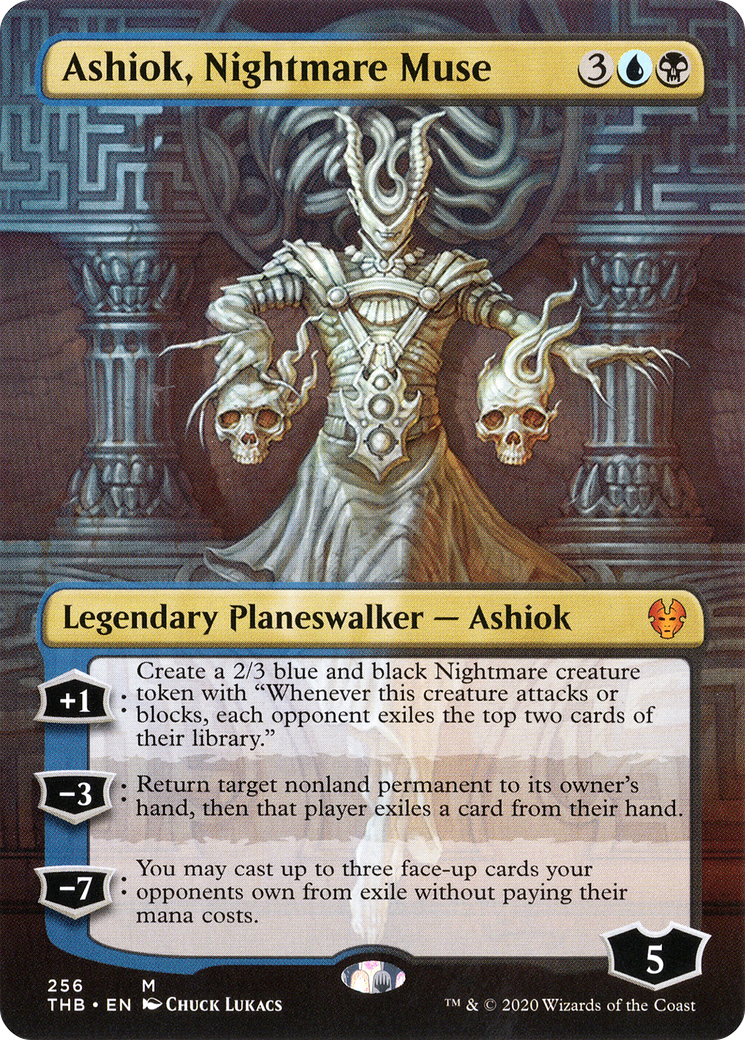 Image of Ashiok, Nightmare Muse (Borderless) (THB-256) - Theros Beyond Death (Borderless) Foil