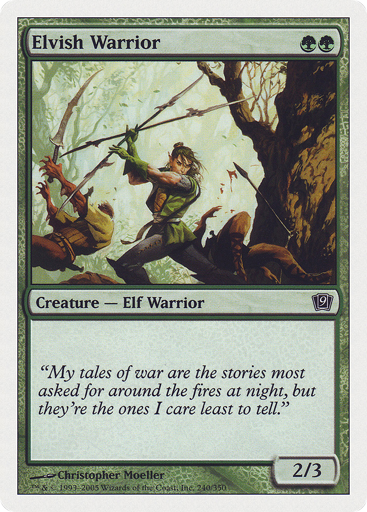 Image of Elvish Warrior (9ED-240) - 9th Edition