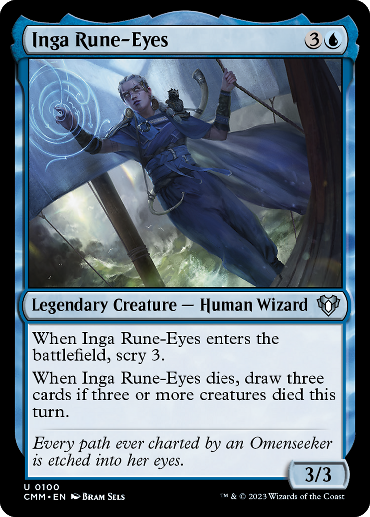 Image of Inga Rune-Eyes (CMM-100) - Commander Masters Foil