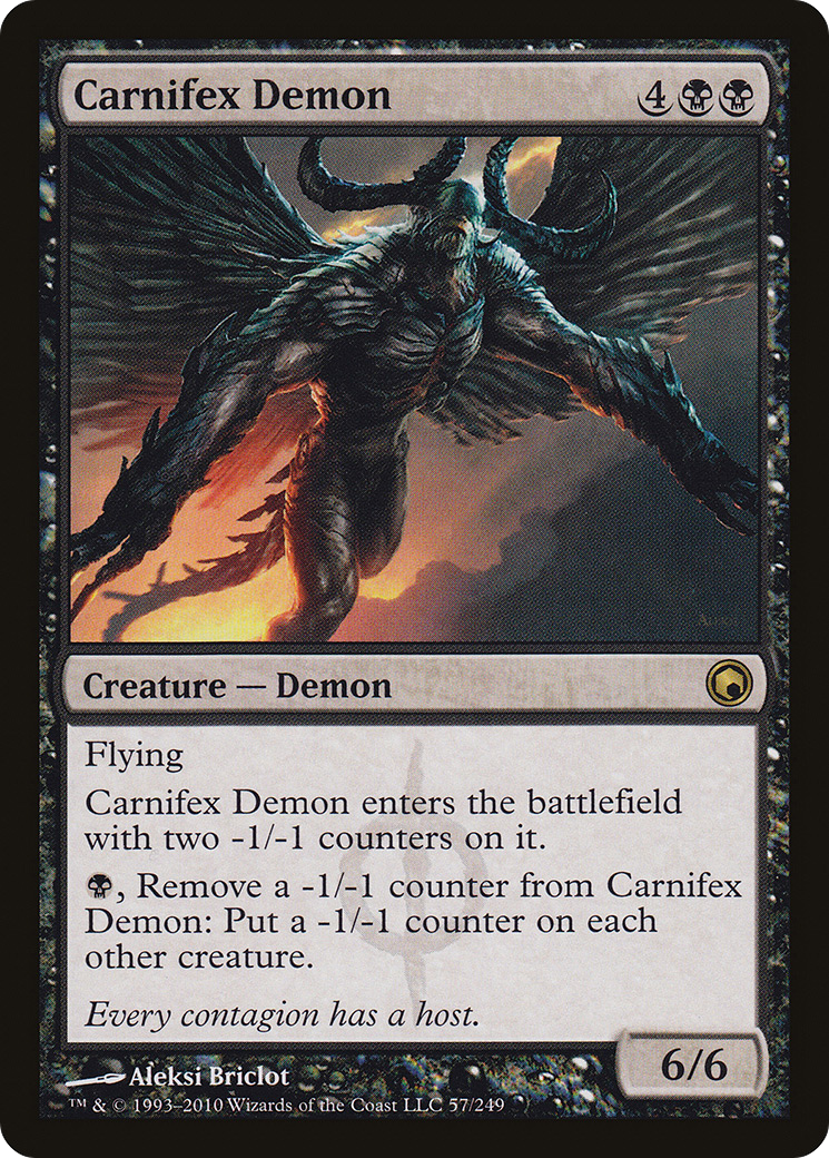 Image of Carnifex Demon (SOM-057) - Scars of Mirrodin Foil