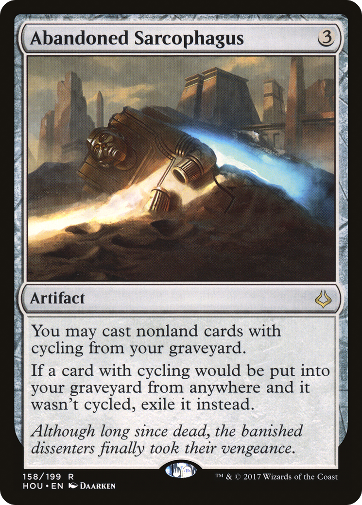 Image of Abandoned Sarcophagus (HOU-158) - Hour of Devastation Foil