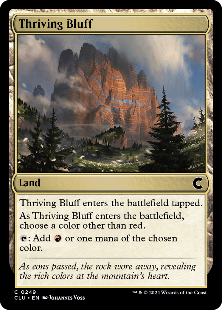 Image of Thriving Bluff (CLU-249) - Ravnica: Clue Edition