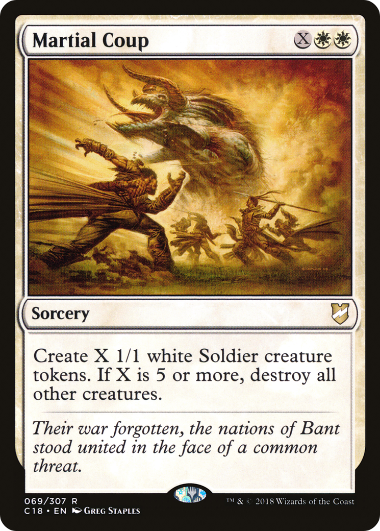 Image of Martial Coup (C18-069) - Commander 2018