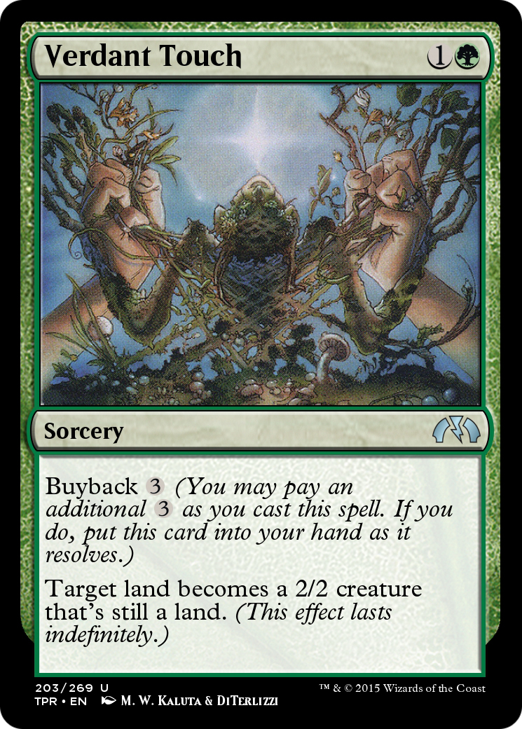 Image of Verdant Touch (TPR-203) - Tempest Remastered Foil
