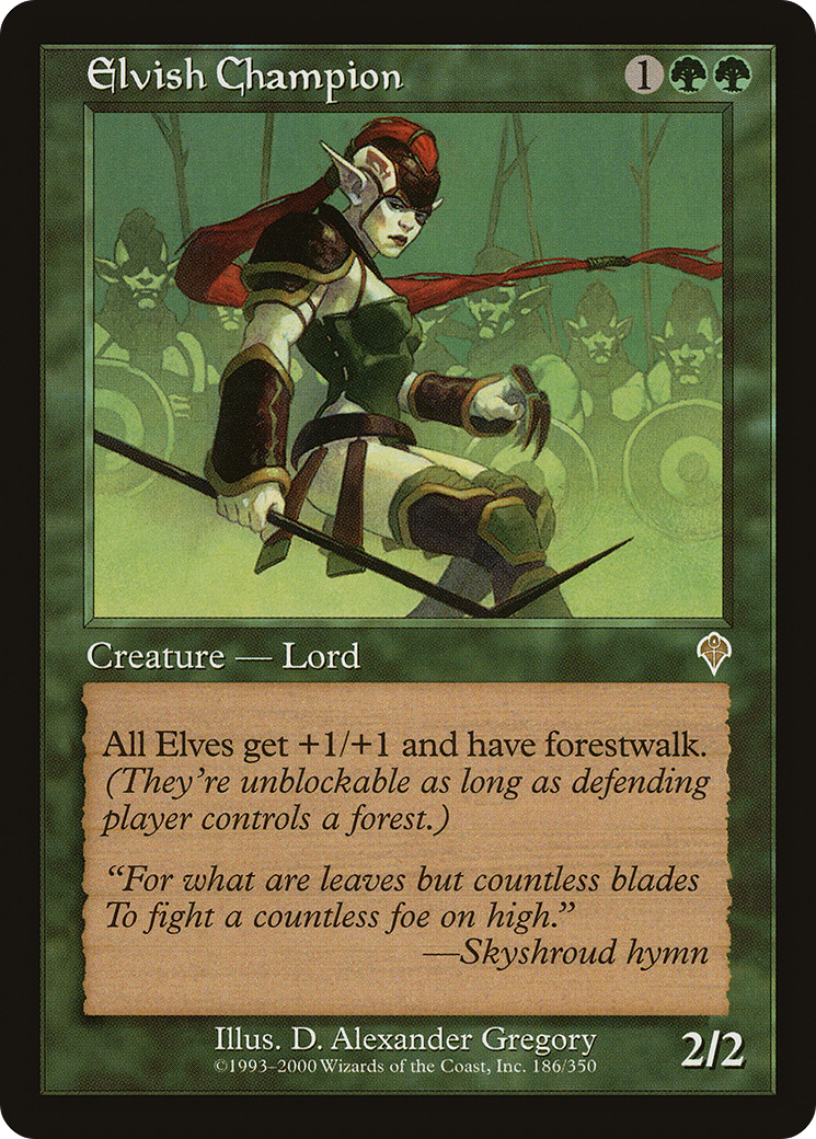 Image of Elvish Champion (INV-186) - Invasion Foil