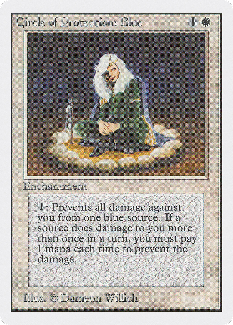 Image of Circle of Protection: Blue (2ED-) - Unlimited Edition