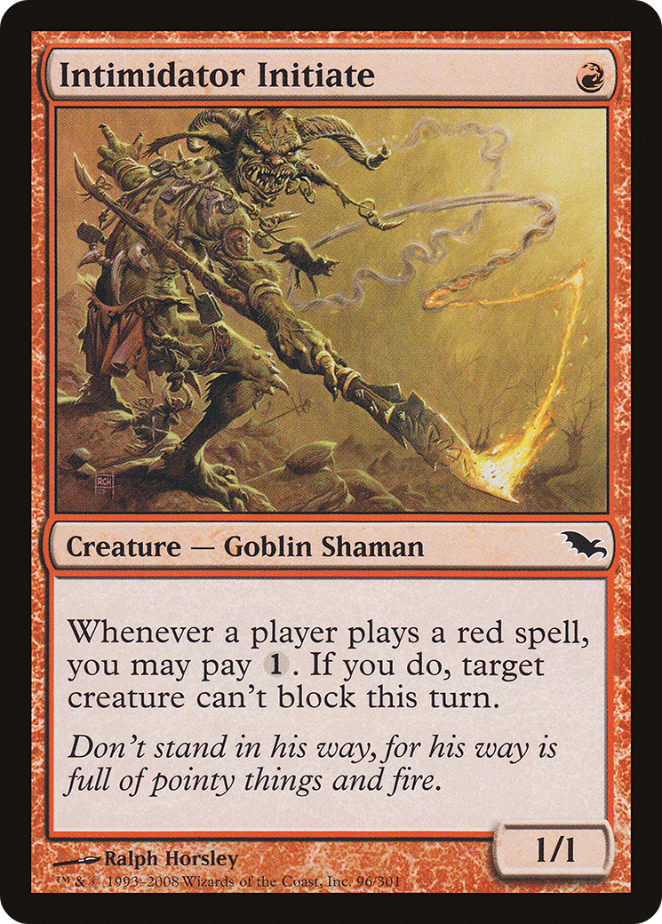 Image of Intimidator Initiate (SHM-096) - Shadowmoor Foil