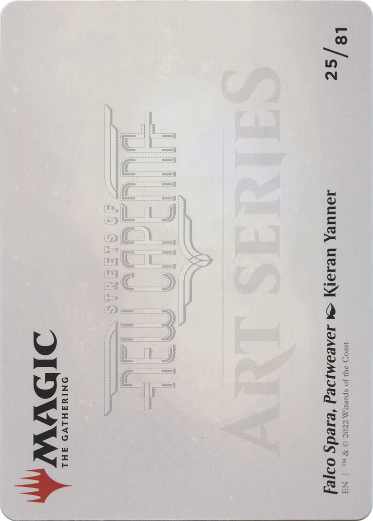 Image of Falco Spara, Pactweaver // Falco Spara, Pactweaver (ASNC-025) - New Capenna Art Series (Borderless) Foil