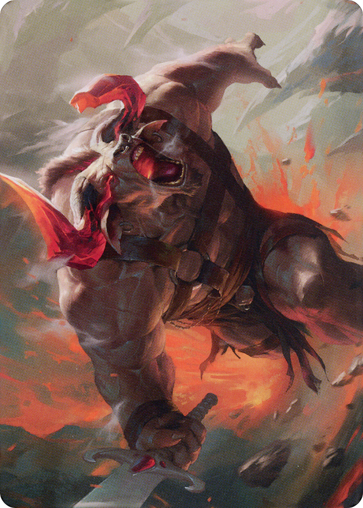 Image of Furious Bellow // Furious Bellow (ADMU-031) - Dominaria United Art Series (Borderless)
