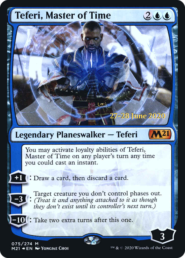 Image of Teferi, Master of Time (PRE-075) - Core Set 2021 Promos Foil