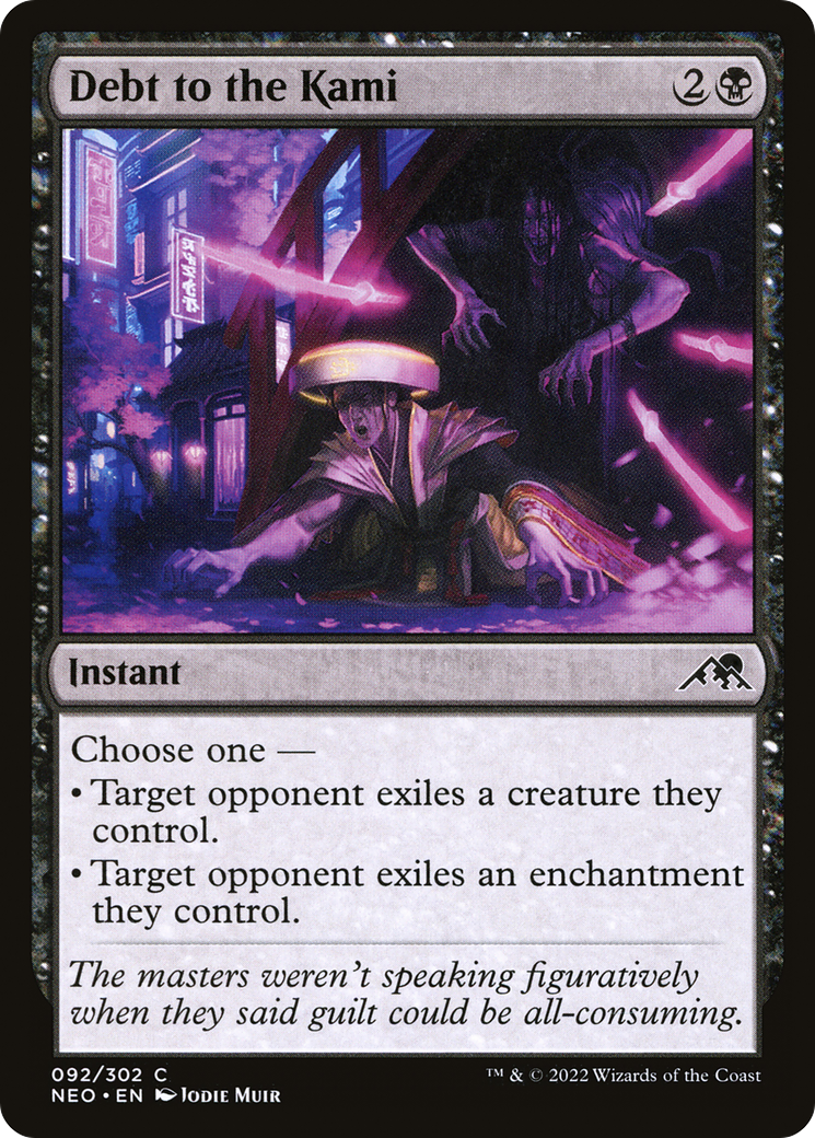 Image of Debt to the Kami (NEO-092) - Kamigawa: Neon Dynasty Foil