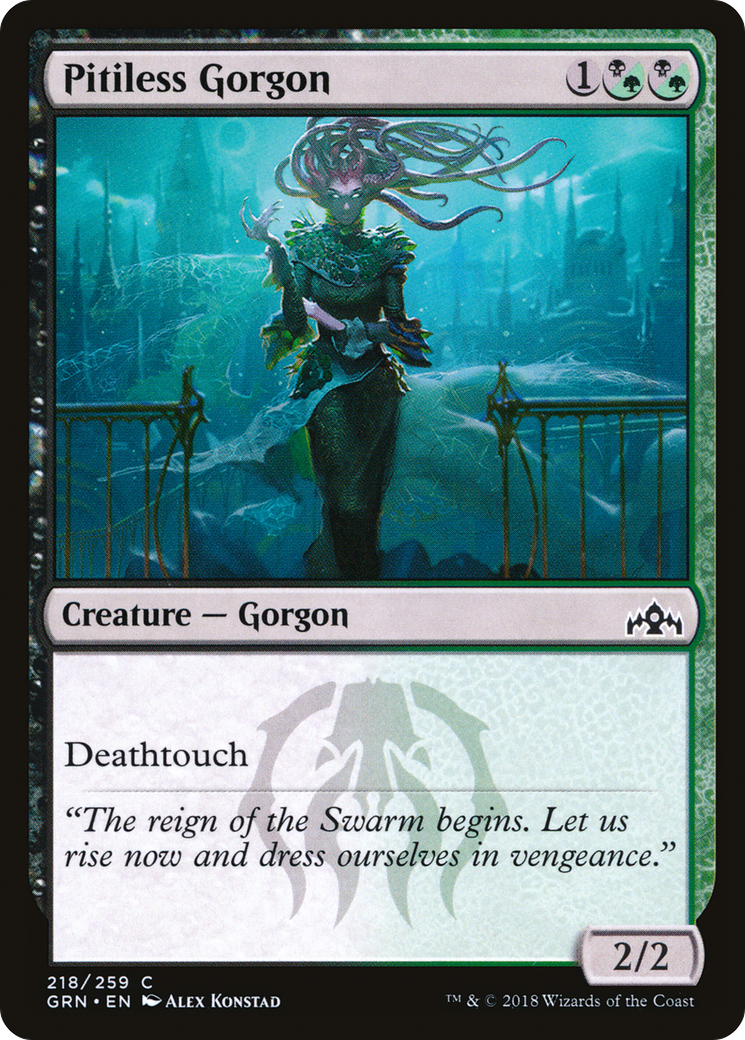 Image of Pitiless Gorgon (GRN-218) - Guilds of Ravnica Foil
