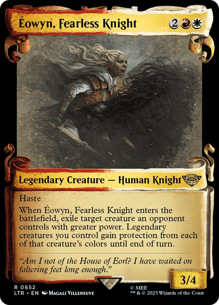 Image of Eowyn, Fearless Knight (Showcase Scrolls) (LTR-652) - The Lord of the Rings: Tales of Middle-earth: (Showcase) Foil
