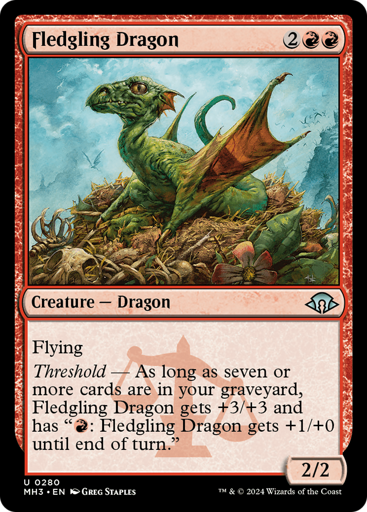 Image of Fledgling Dragon (MH3-280) - Modern Horizons 3 Foil