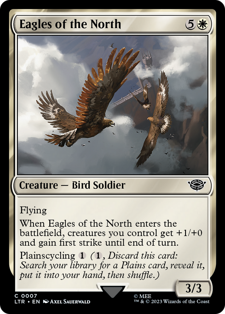 Image of Eagles of the North (LTR-007) - The Lord of the Rings: Tales of Middle-earth Foil
