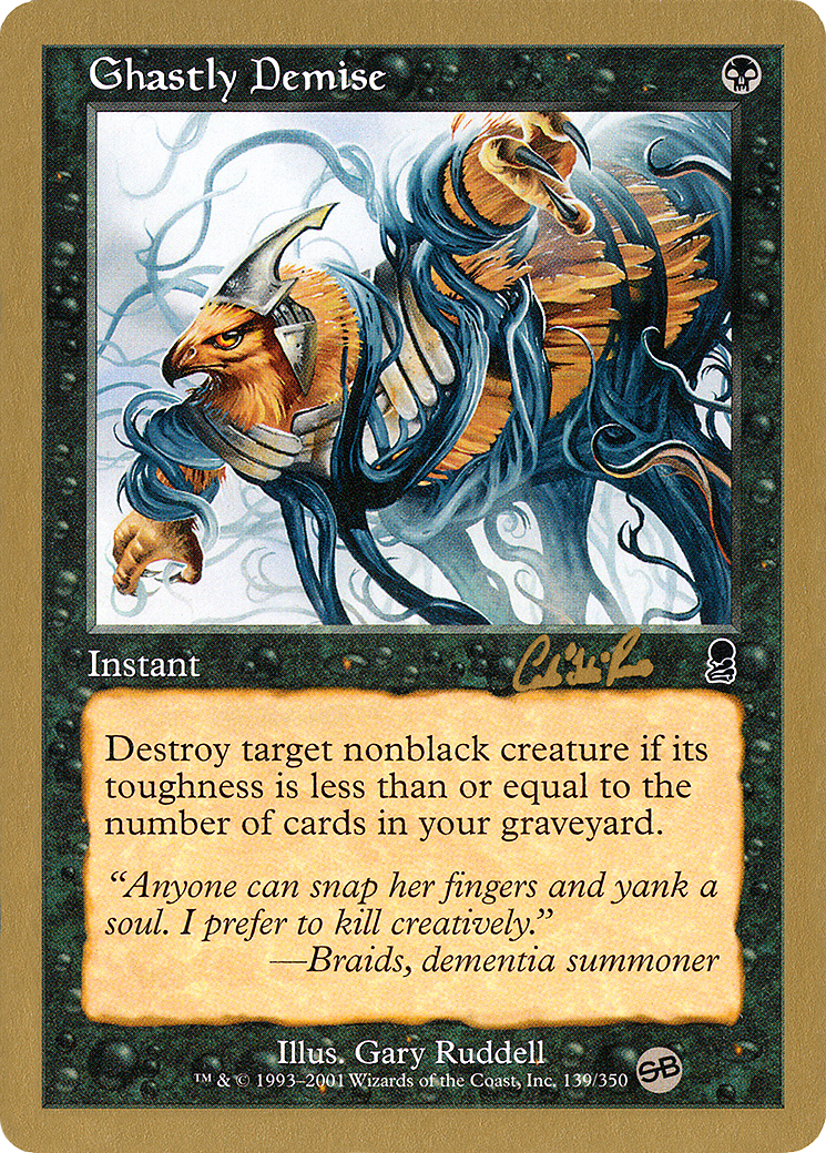 Image of Ghastly Demise - 2002 Carlos Romao (ODY) (SB) (WCD-) - World Championship Decks 2002