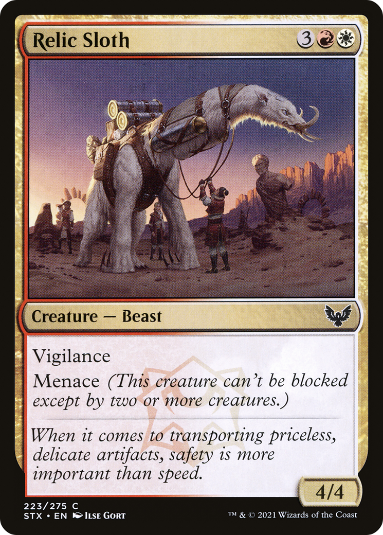 Image of Relic Sloth (STX-223) - Strixhaven: School of Mages Foil