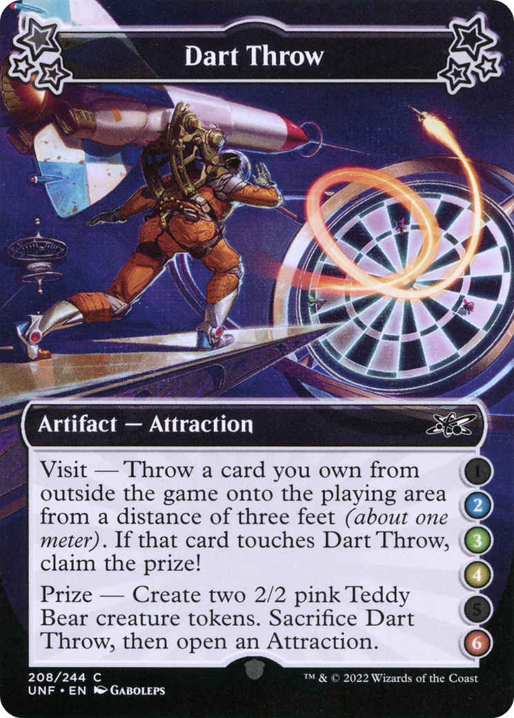 Image of Dart Throw (2-3-4-6) (UNF-208) - Unfinity