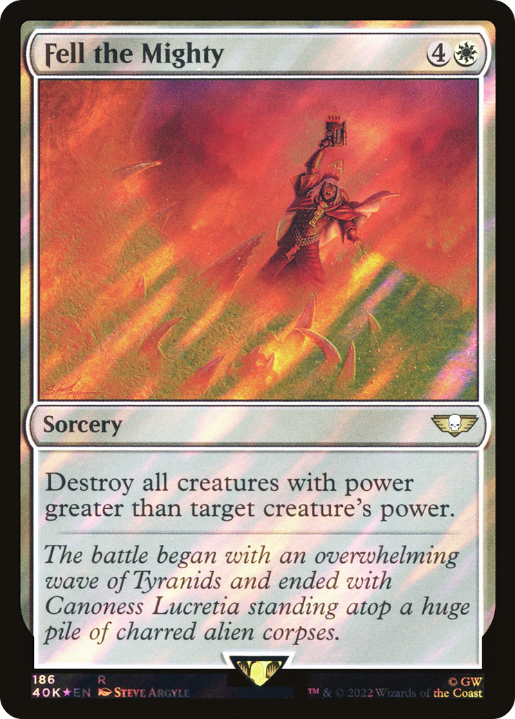 Image of Fell the Mighty (Surge Foil) (40K-186) - Warhammer 40,000 Commander Foil