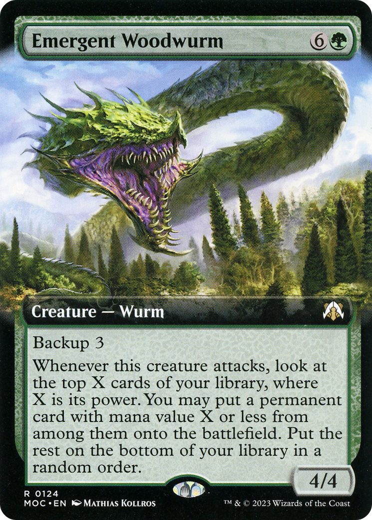 Image of Emergent Woodwurm (Extended Art) (MOC-124) - March of the Machine Commander: (Extended Art)