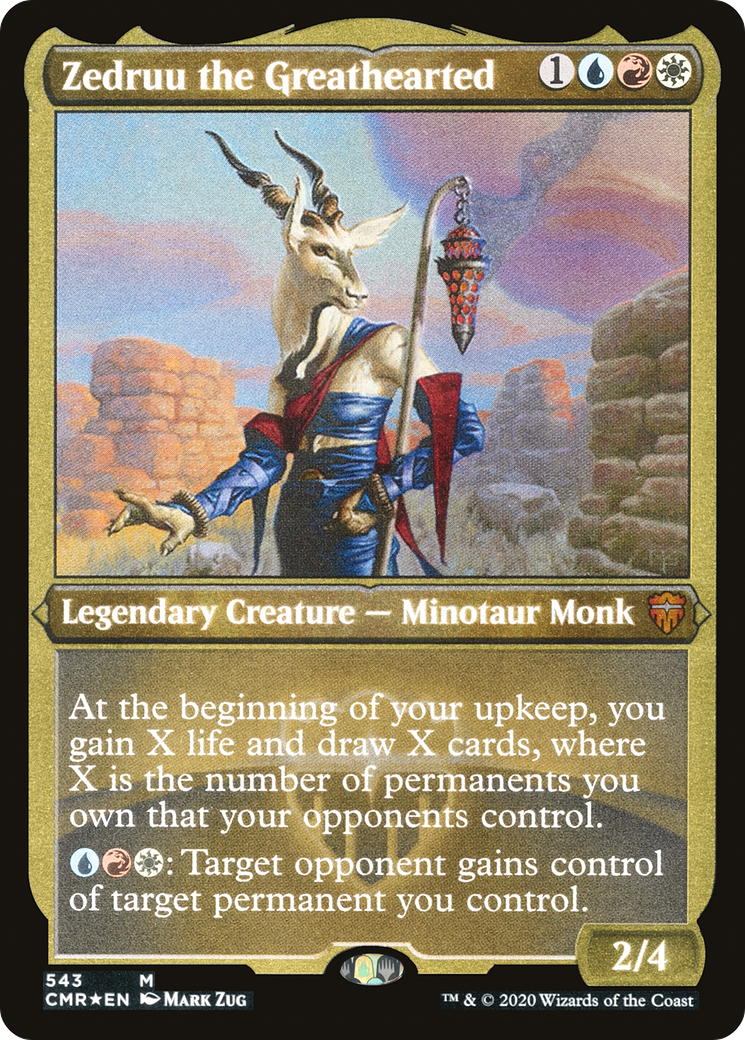 Image of Zedruu the Greathearted (Foil Etched) (CMR-543) - Commander Legends Foil