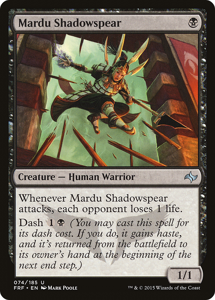 Image of Mardu Shadowspear (FRF-074) - Fate Reforged