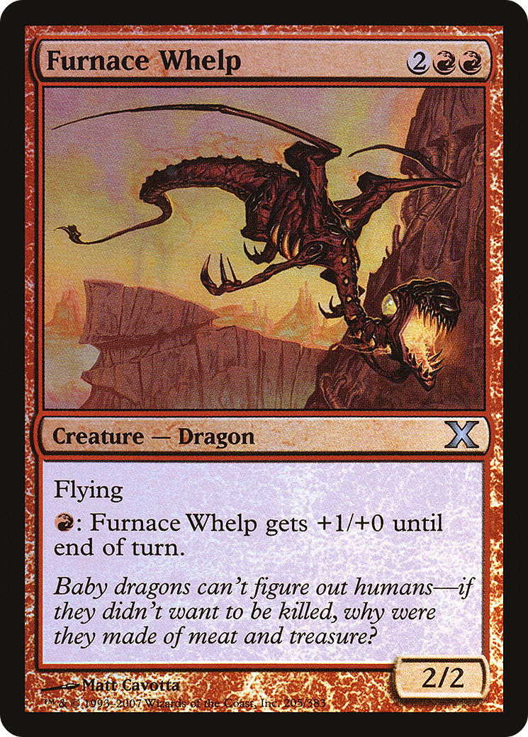 Image of Furnace Whelp (10E-205★) - Tenth Edition Foil