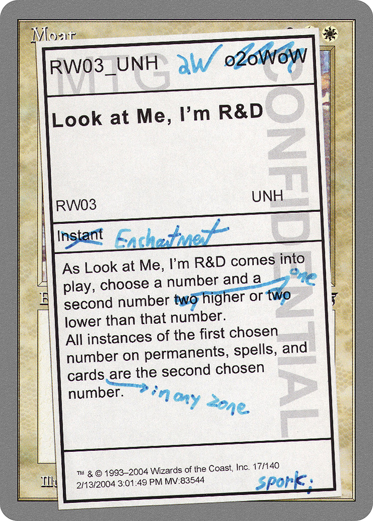 Image of Look at Me, I'm R&D (UNH-017) - Unhinged Foil