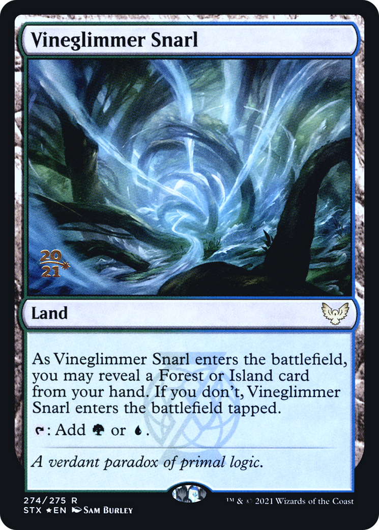 Image of Vineglimmer Snarl (PRE-274) - Strixhaven: School of Mages Promos Foil