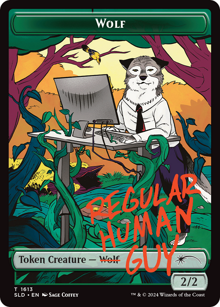 Image of Wolf Token (SLD-1613) - Secret Lair Drop