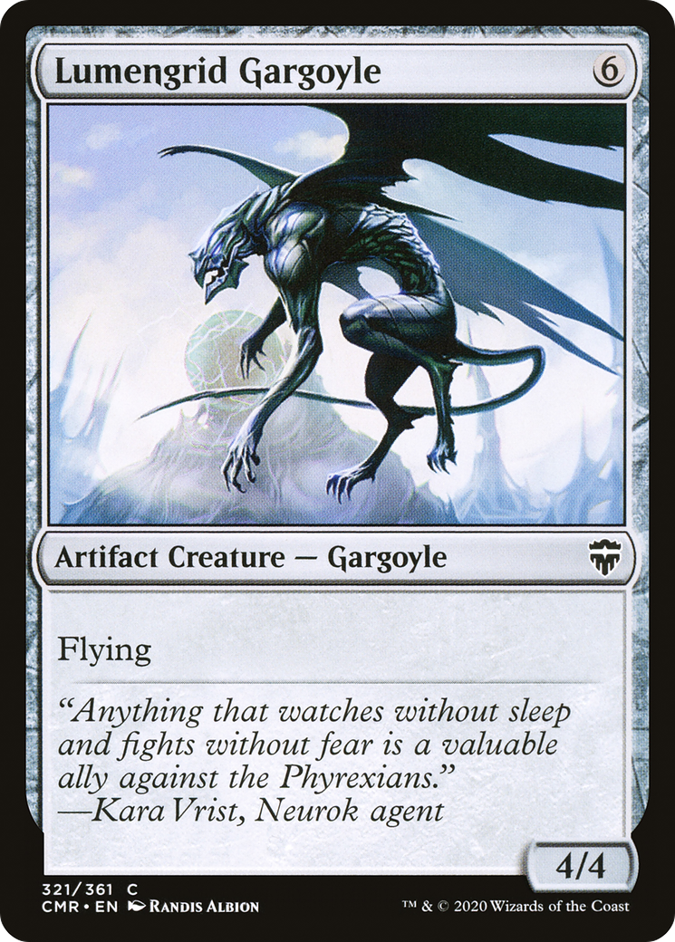Image of Lumengrid Gargoyle (CMR-321) - Commander Legends