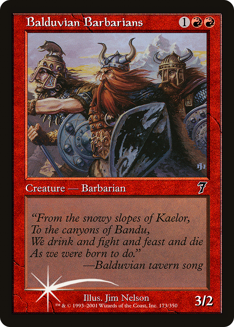 Image of Balduvian Barbarians (7ED-173) - 7th Edition