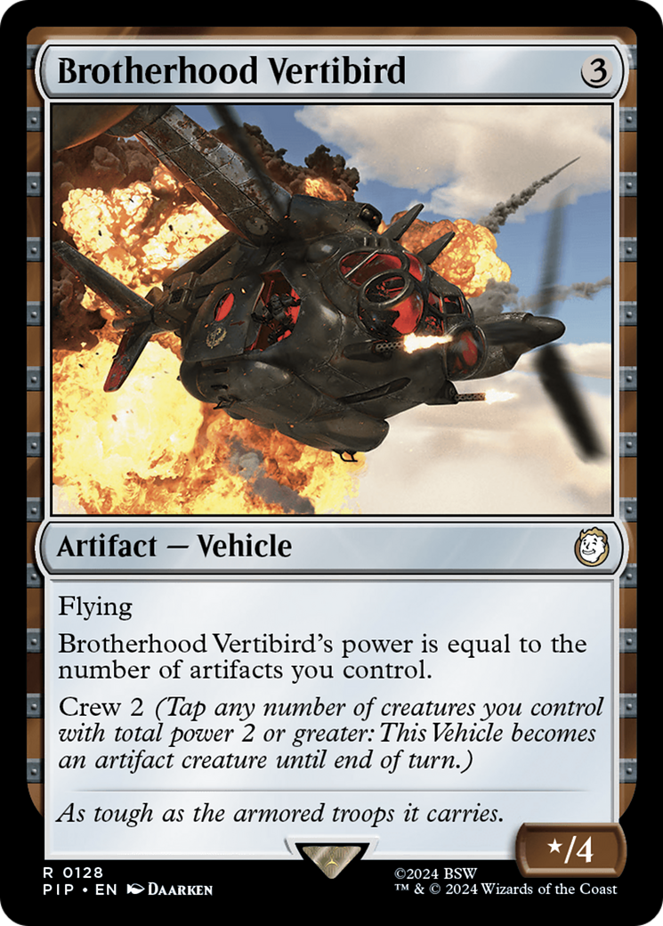 Image of Brotherhood Vertibird (PIP-128) - Fallout Foil