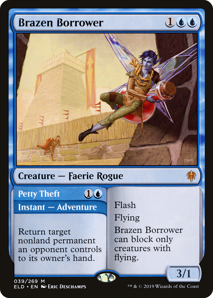 Image of Brazen Borrower (ELD-039) - Throne of Eldraine Foil