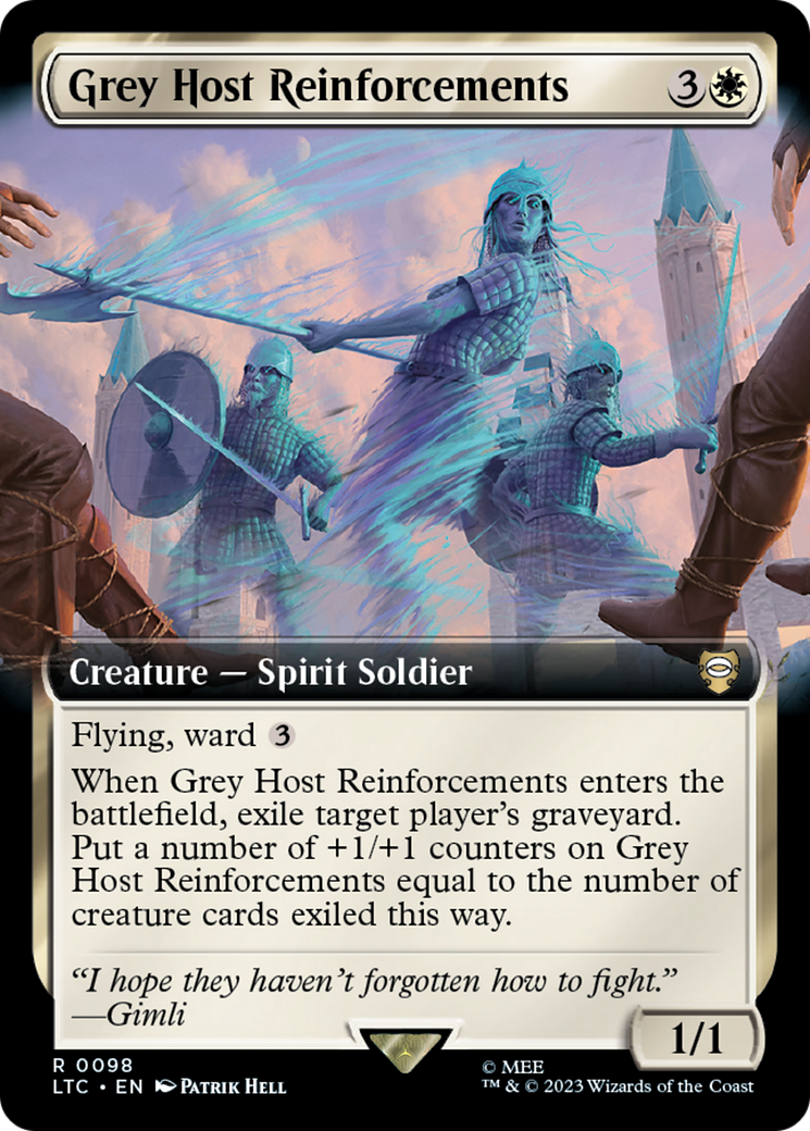 Image of Grey Host Reinforcements (Extended Art) (LTC-098) - Tales of Middle-earth Commander: (Extended Art) Foil