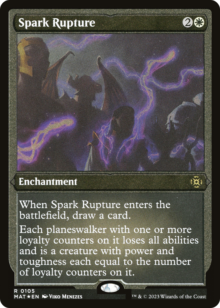 Image of Spark Rupture (MAT-105) - March of the Machine: The Aftermath Etched Foil