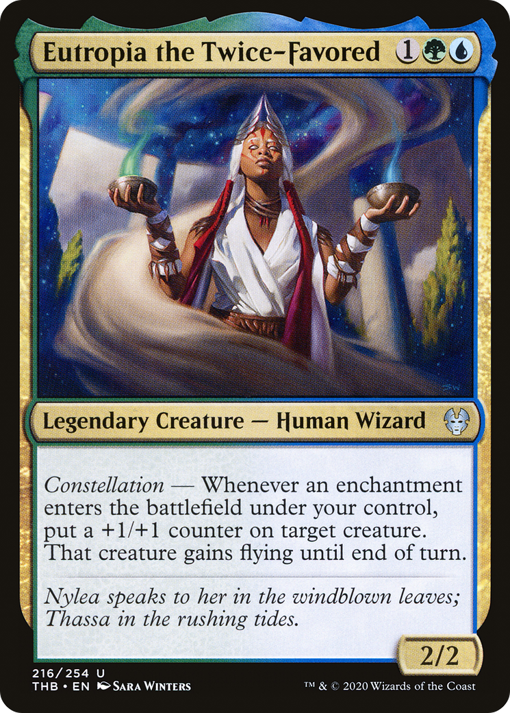 Image of Eutropia the Twice-Favored (THB-216) - Theros Beyond Death Foil