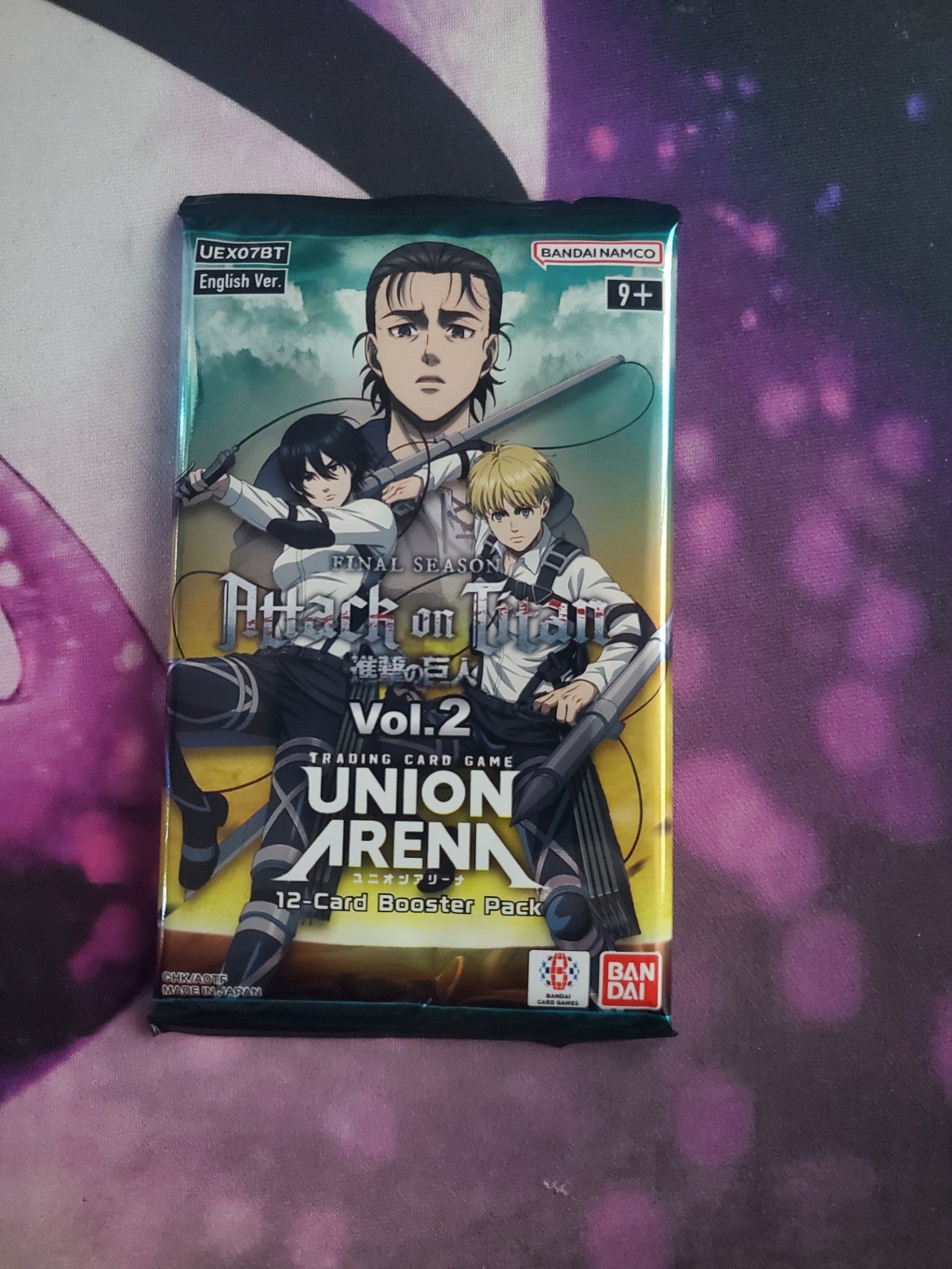 Image of UNION ARENA CARD GAME: BOOSTER PACK: ATTACK ON TITAN VOLUME 2 Booster Pack