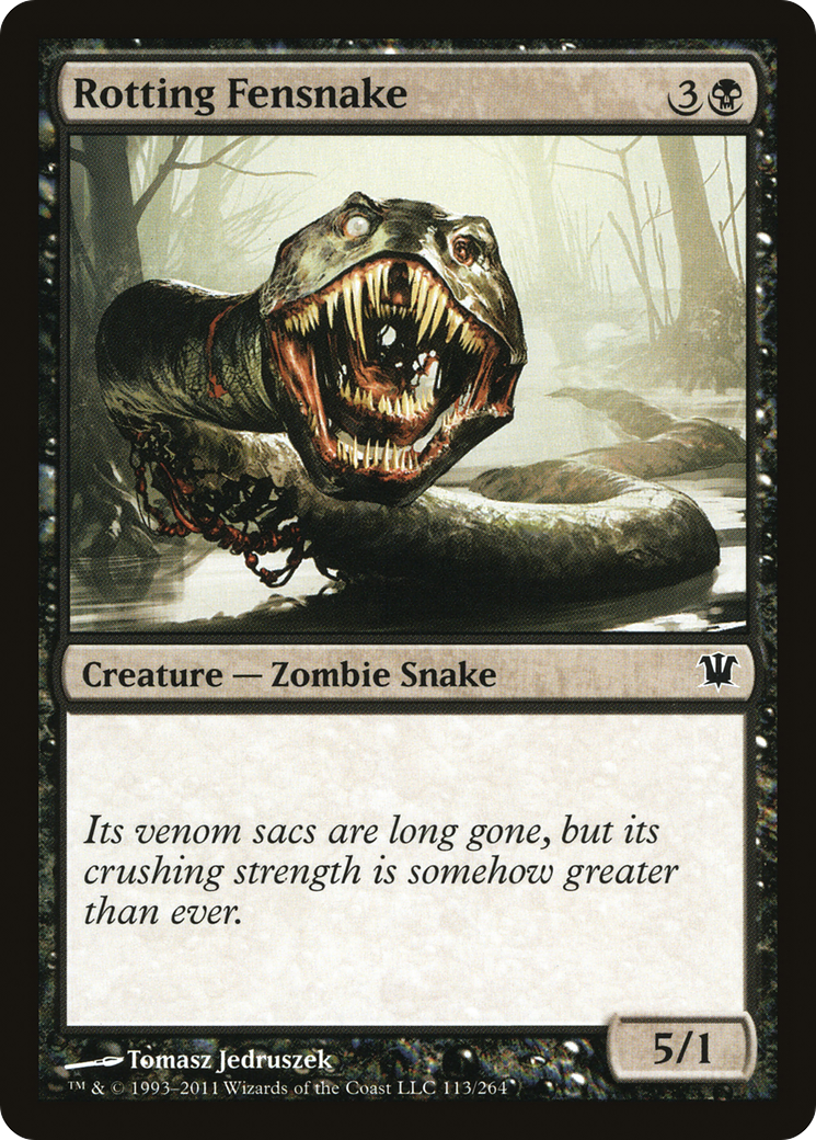 Image of Rotting Fensnake (ISD-113) - Innistrad Foil