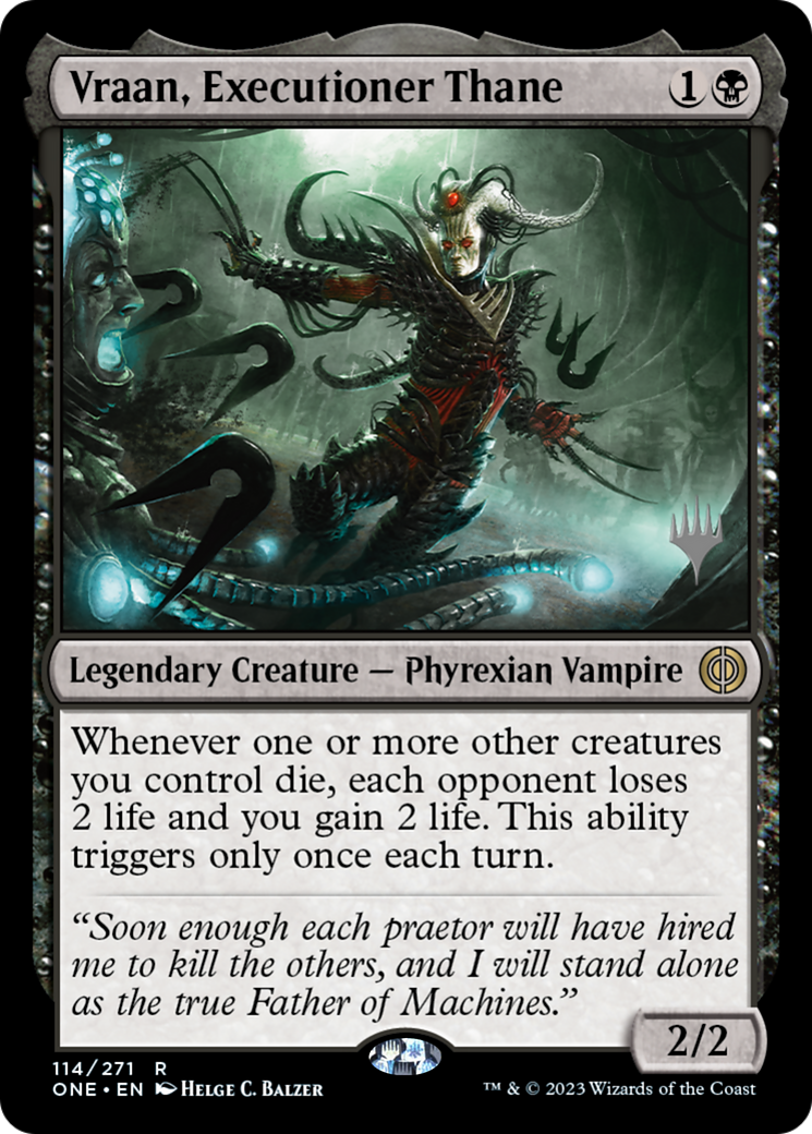 Image of Vraan, Executioner Thane (PPONE-114) - Phyrexia: All Will Be One Promos