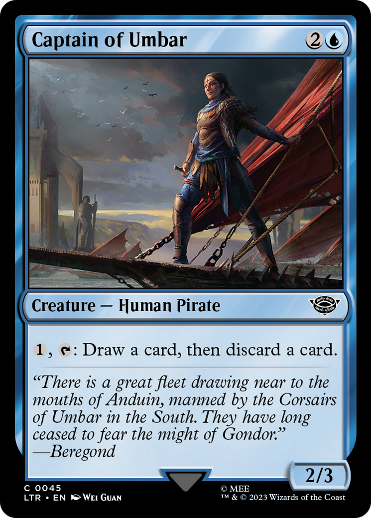 Image of Captain of Umbar (LTR-045) - The Lord of the Rings: Tales of Middle-earth Foil