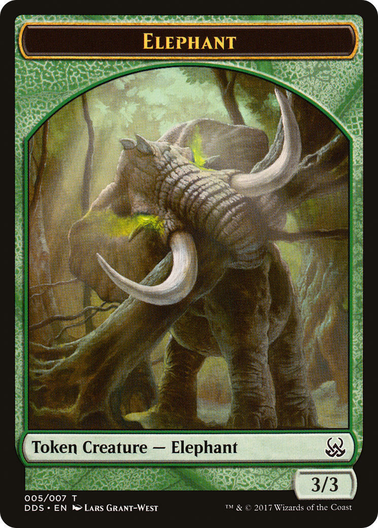 Image of Elephant Token (DDS-005) - Duel Decks: Mind vs. Might Tokens