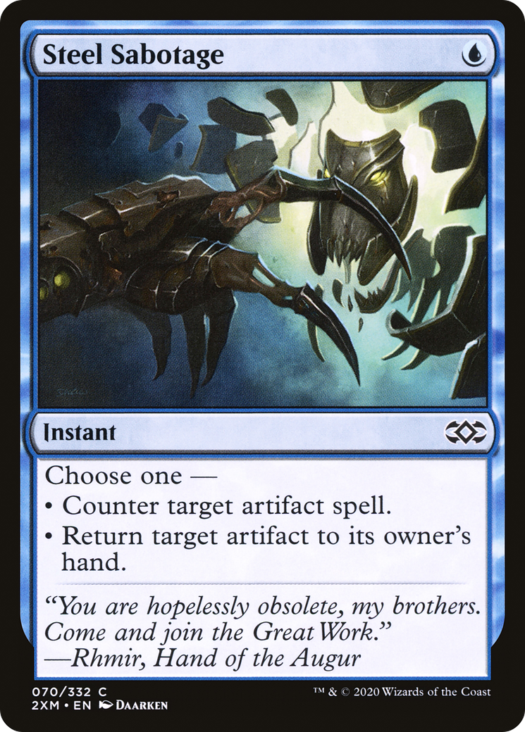 Image of Steel Sabotage (2XM-070) - Double Masters Foil